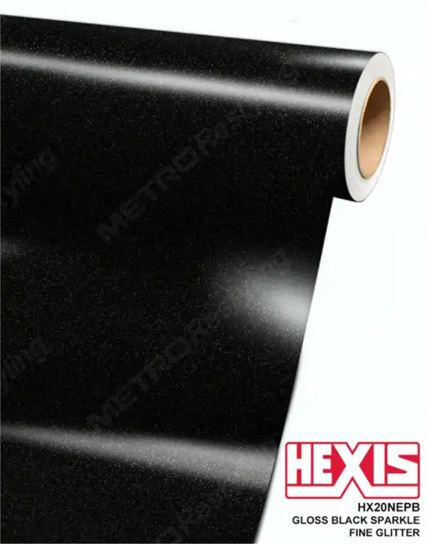 Hexis-Gloss-Black-Sparkle-Fine-Glitter-Vinyl-Wrap